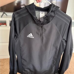 Adidas Black Quarter-Zip Hoodie